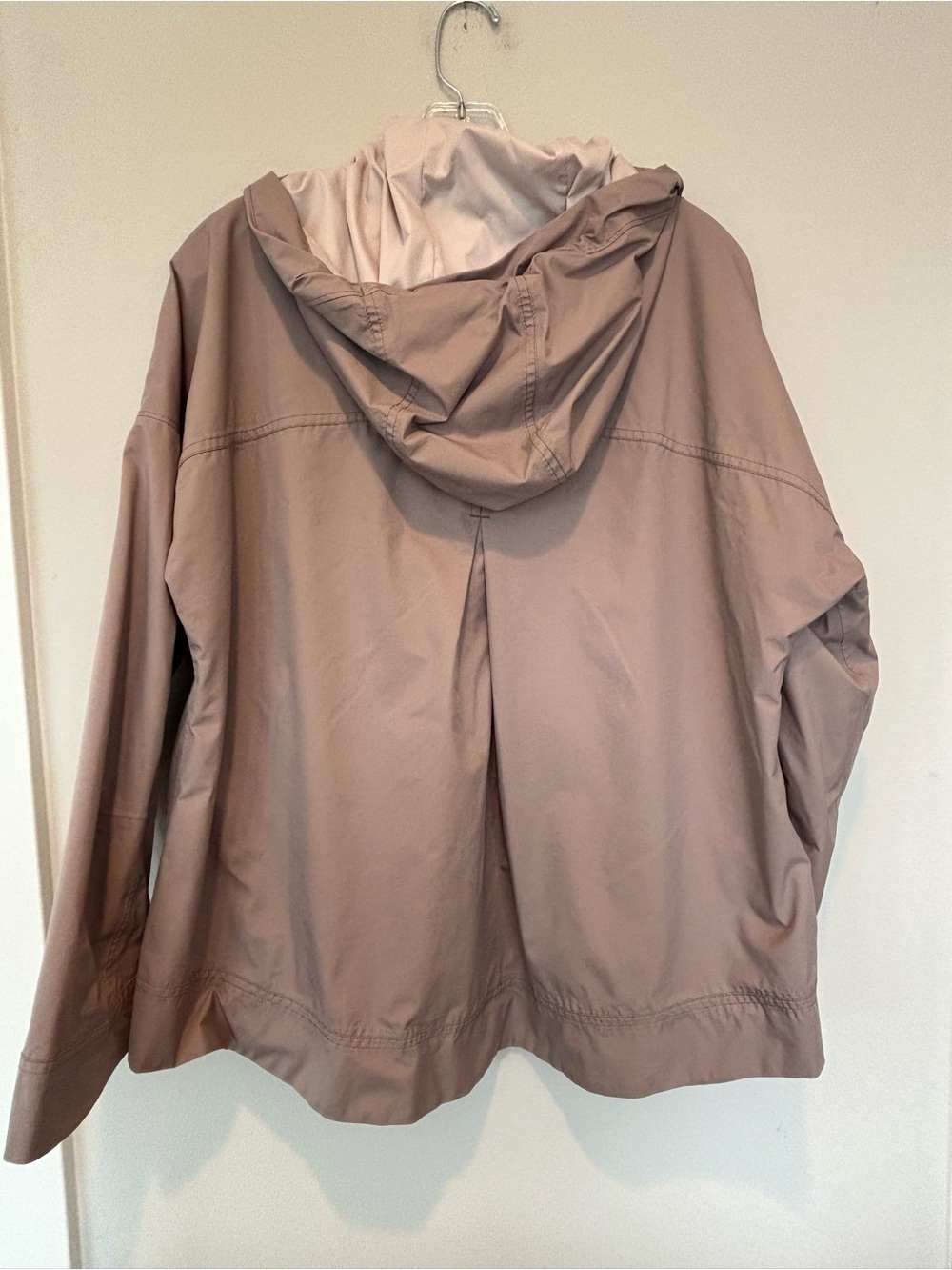 Athleta Taupe Hooded Utility Windbreaker Jacket - Picture 2 of 5